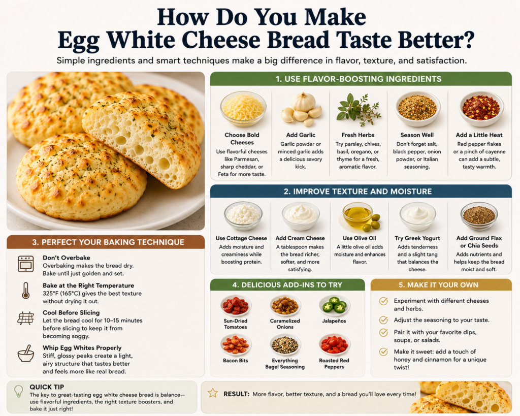 Egg white cheese bread taste tips