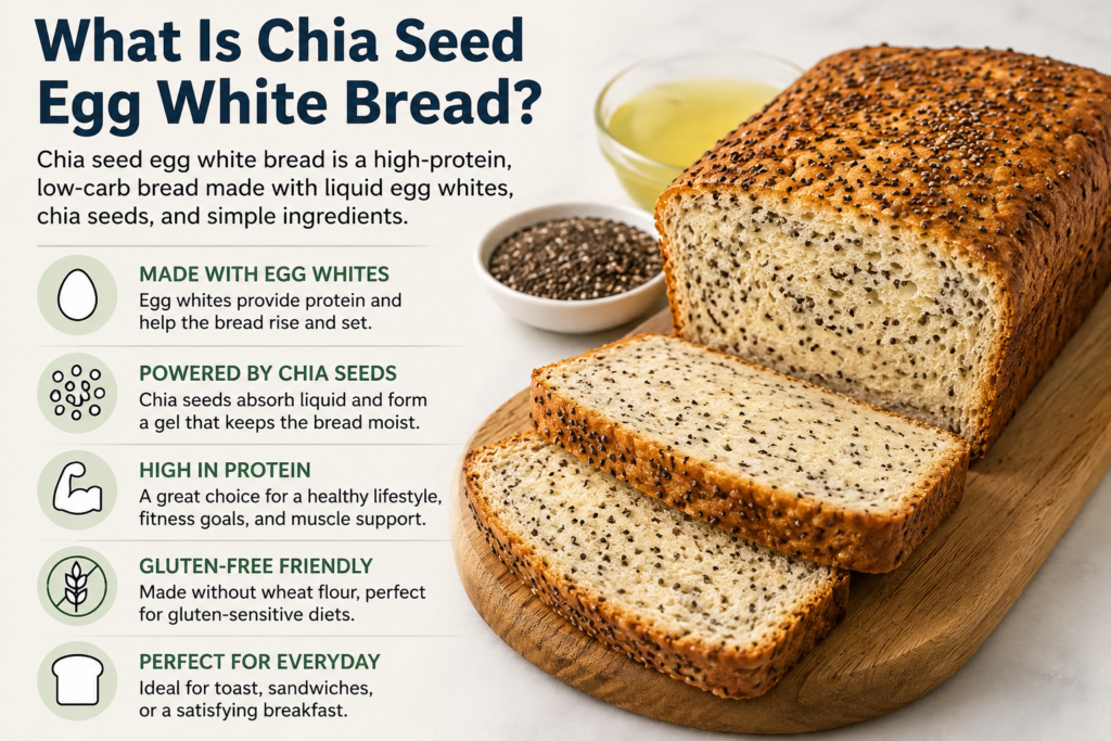 egg chia seed egg white bread recipe