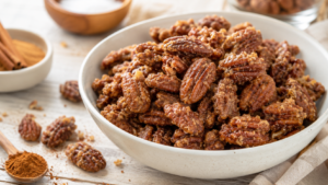 Candied pecans with egg white