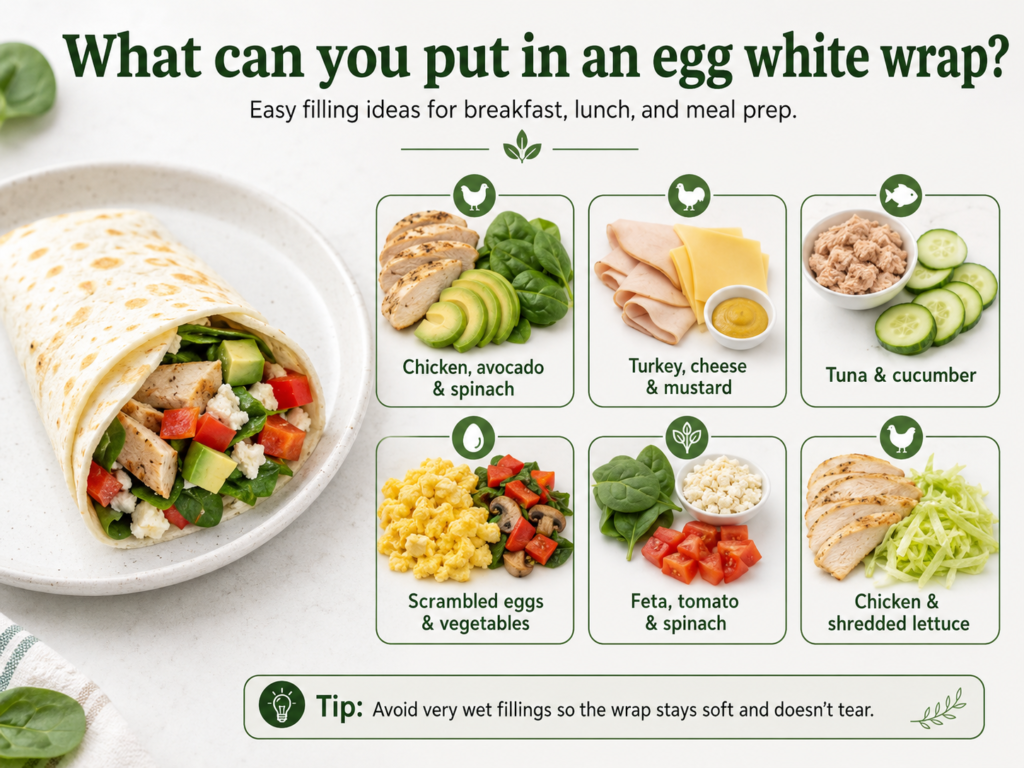 Egg white wrap filling ideas